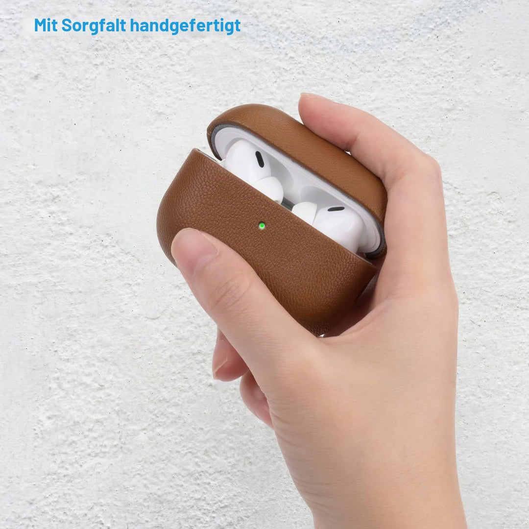 Haobobro [Lambskin Series] AirPods Pro 2. Generation Hülle 2022 - AirPods Pro 2 Leder Case - AirPods