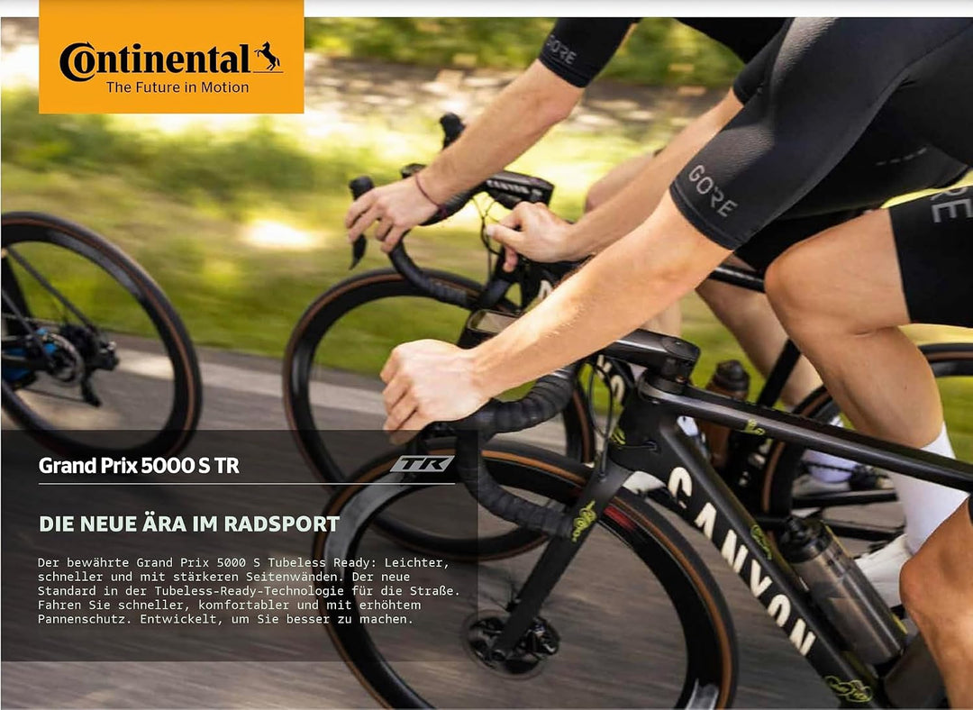 Continental Grand Prix 5000S TR Faltreifen // 32-622 (700x32C) schwarz/transparent, schwarz/transpar
