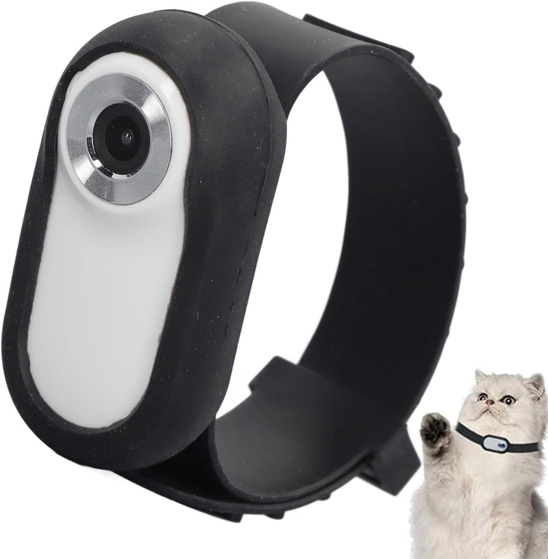 Sxhlseller Katzen Kamera Halsband – 120°-Weitwinkel-Hundehalsbandkamera mit 0,96-Zoll-LCD-Bildschirm