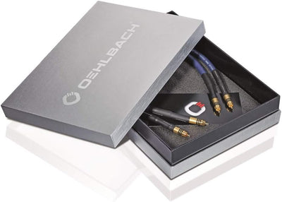 Oehlbach Series 1 - High End Stereo Audio-Cinch Kabel Set - Made in Germany, Mehrfachschirmung, syme