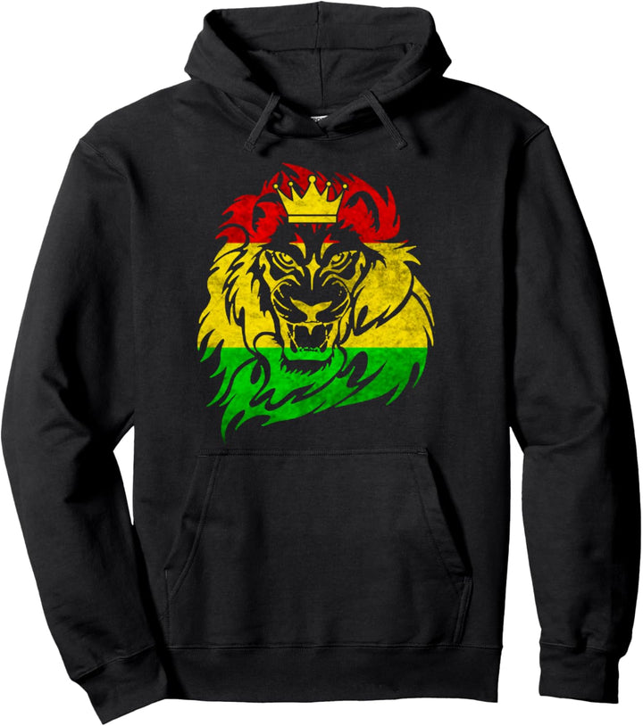 Lion Of Judah Reggae Musik Rastafari Afrika Rasta Geschenk Pullover Hoodie