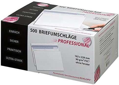 PROFESSIONAL 30051798 MAILmedia Briefumschlag REVELOPE, 112 x 225 mm, mit Fenster