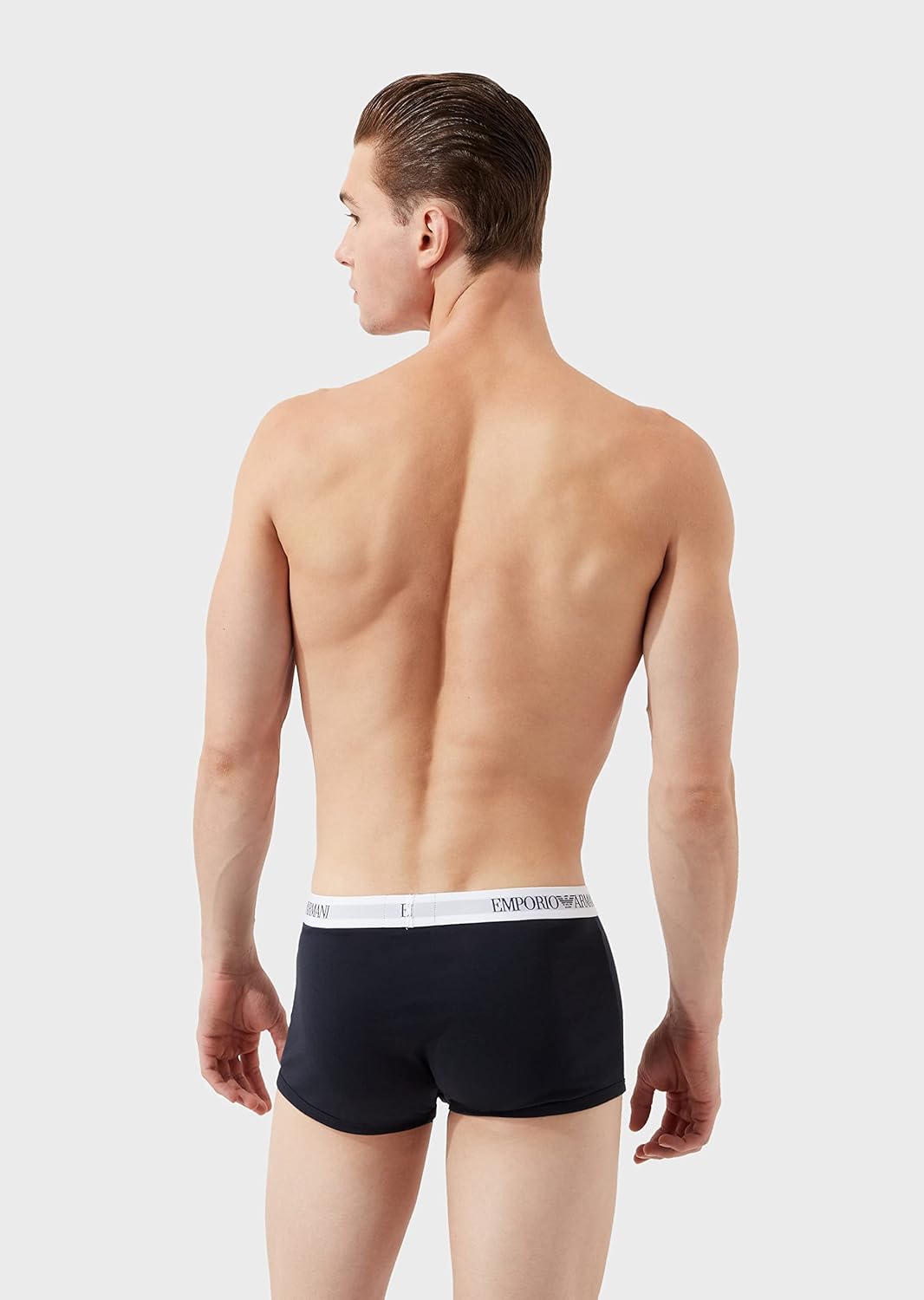 Emporio Armani Herren Trunks (3er Pack) S Marin/Pr.eclips/Whit, S Marin/Pr.eclips/Whit