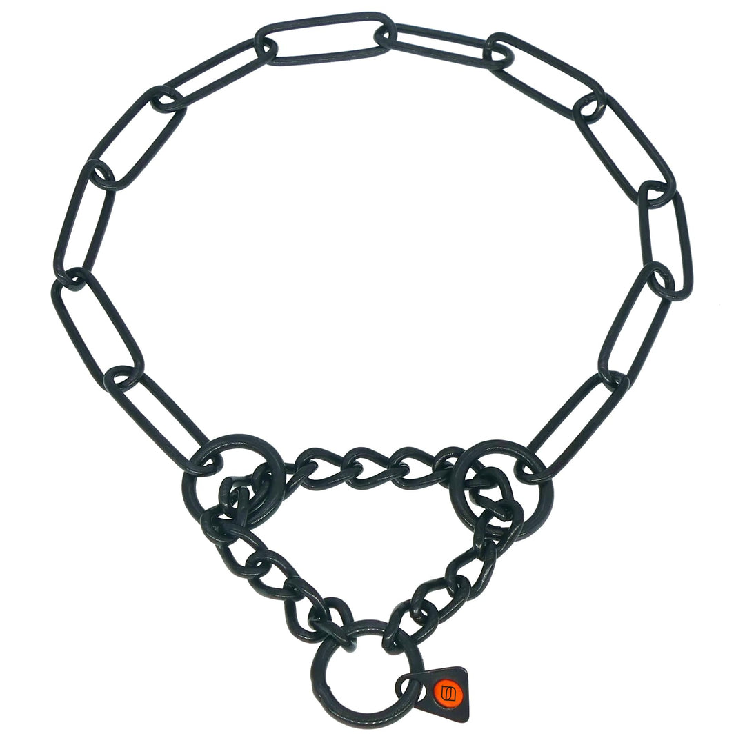 Sprenger Hundehalskette mit Durchzugskette 3mm I Edelstahl rostfreies Hundehalsband für langhaar Hun