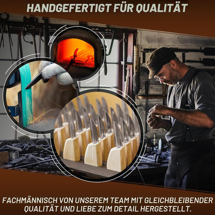BeaverCraft Schnitzmesser C2 Schnitzmesser zum Schnitzen feiner Holzspäne und für allgemeine Zwecke