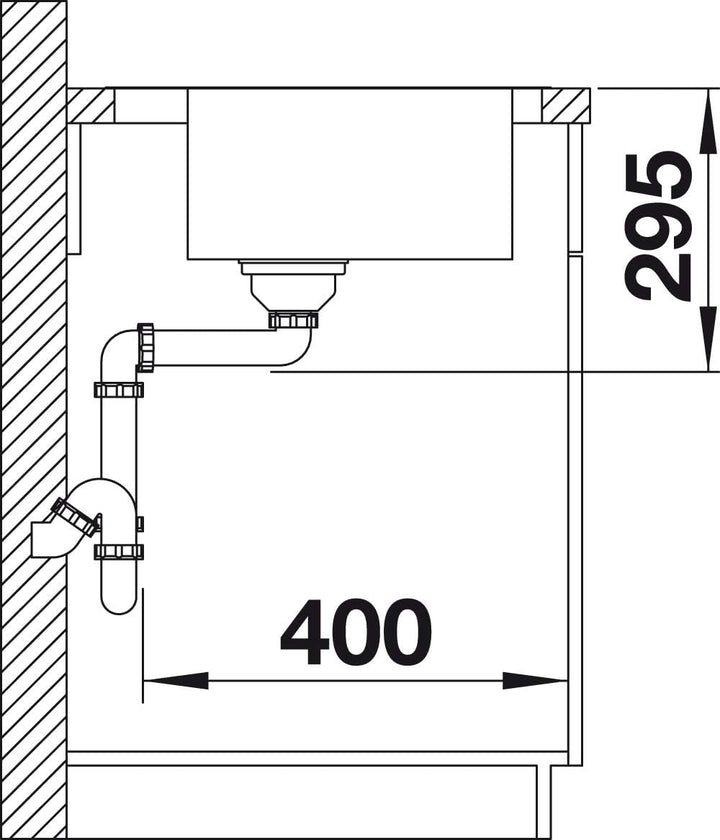 BLANCO DIVON II 45 S-IF | Edelstahl | Einbauart: Einbau von Oben & Flächenbündig | Hauptbecken recht