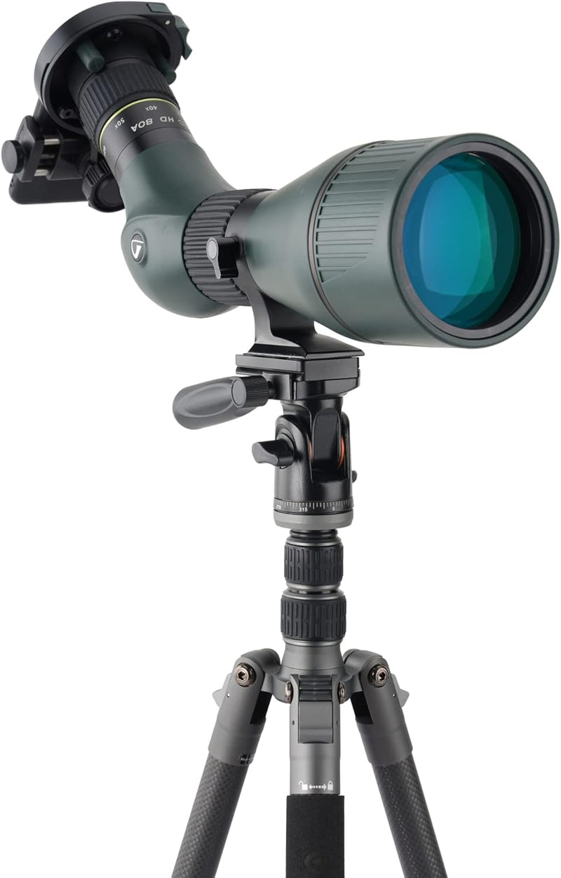 Vanguard Veo 3GO 235CP - kompaktes Stativ, ideal für Naturbeobachtung Carbon 23mm 2 Wege, Carbon 23m