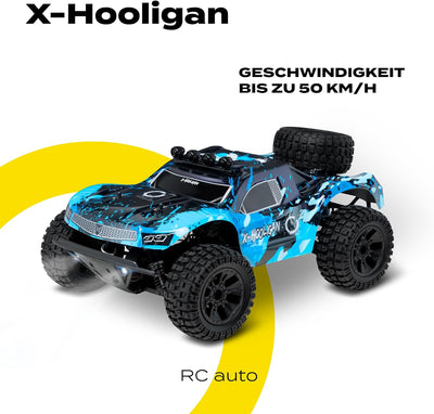 Overmax X-Hooligan Grosses Schnelles Ferngesteuertes Auto, Massstab 1:10, Geschwindigkeit 50 km/h Re