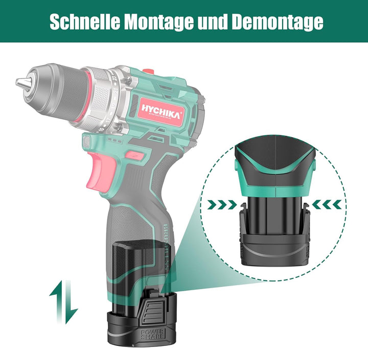 HYCHIKA 16.8V 1500mAh Werkzeugakkus, Kompatibel mit HYCHIKA 16,8 V Bohrmaschine(Modellnummer: NBT-CD