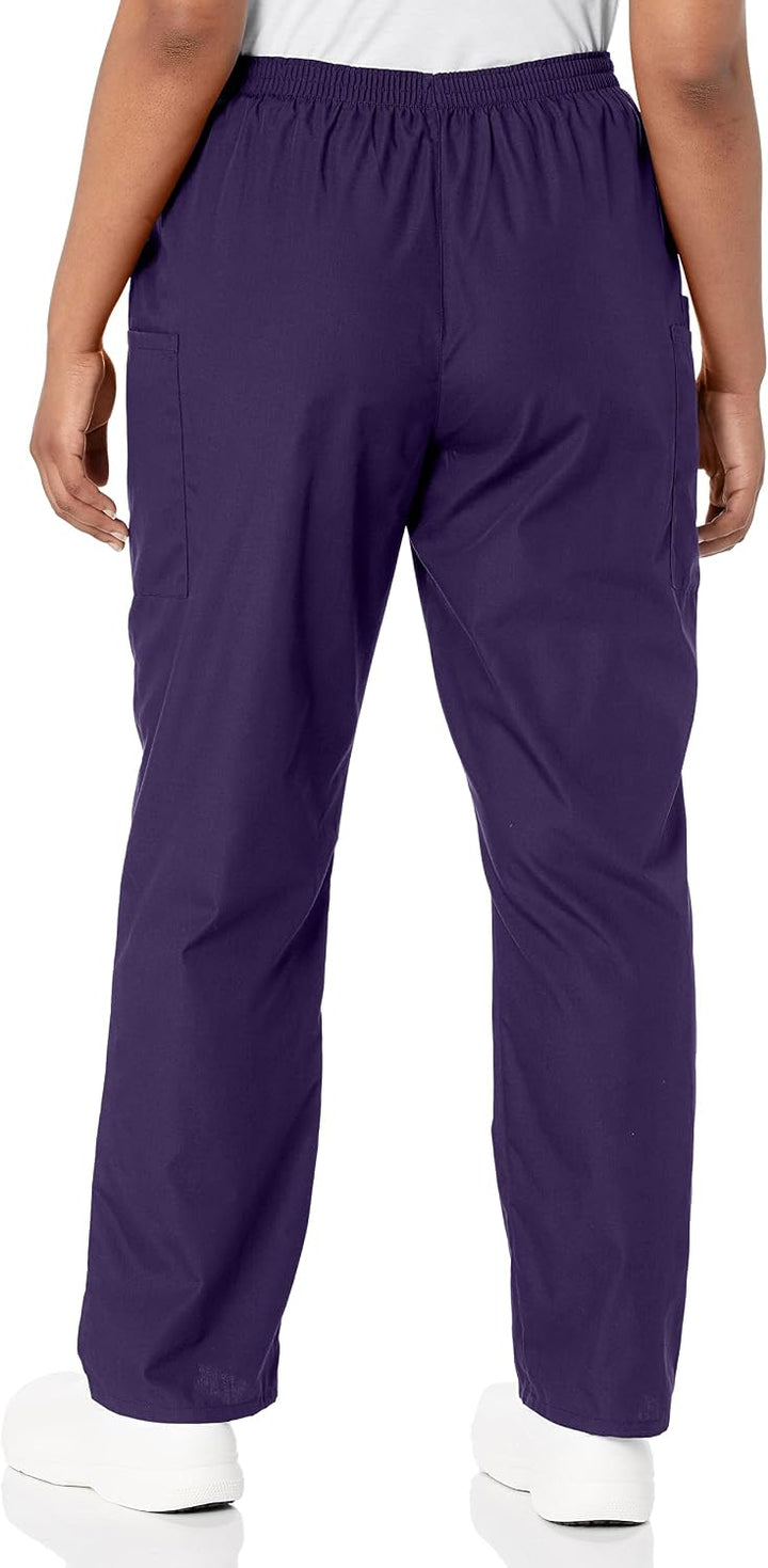 Cherokee Damen Workwear Cargo-Hose mit elastischer Taille Klassisch L Aubergine, L Aubergine