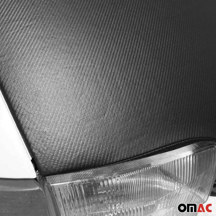 OMAC Haubenbra Bonnet Bra Steinschlagschutz kompatibel mit VW Crafter 2016-2025 Carbon Optik
