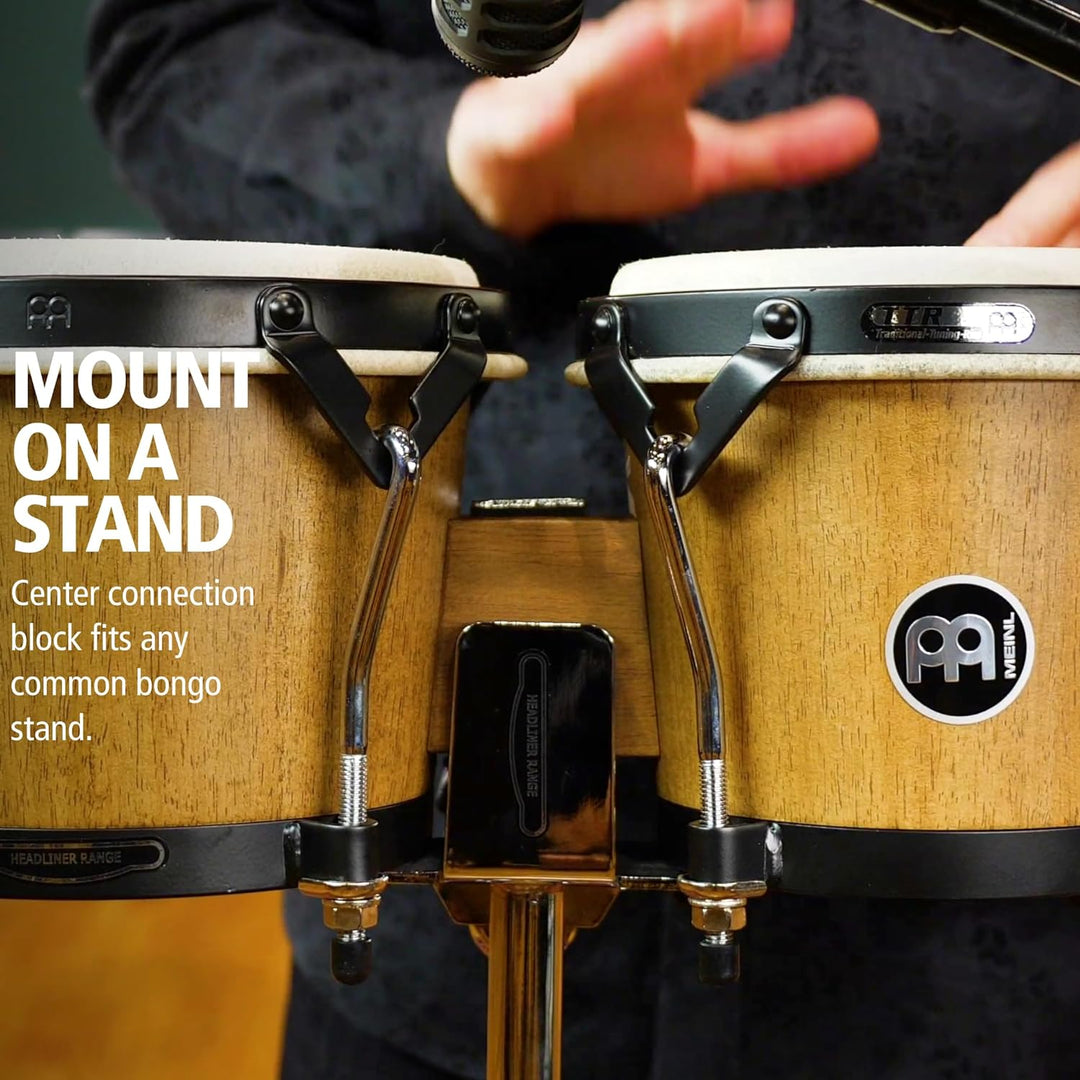 Meinl Percussion HTB100WB-M Wood Bongo-Set, Headliner Designer Series, Durchmesser 17,15 cm (6,75 zo