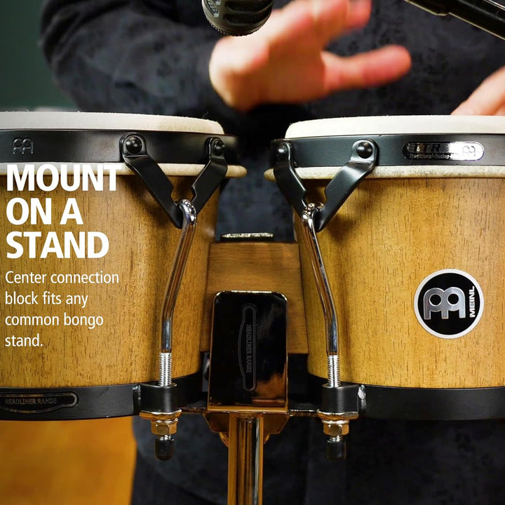 Meinl Percussion HTB100WB-M Wood Bongo-Set, Headliner Designer Series, Durchmesser 17,15 cm (6,75 zo