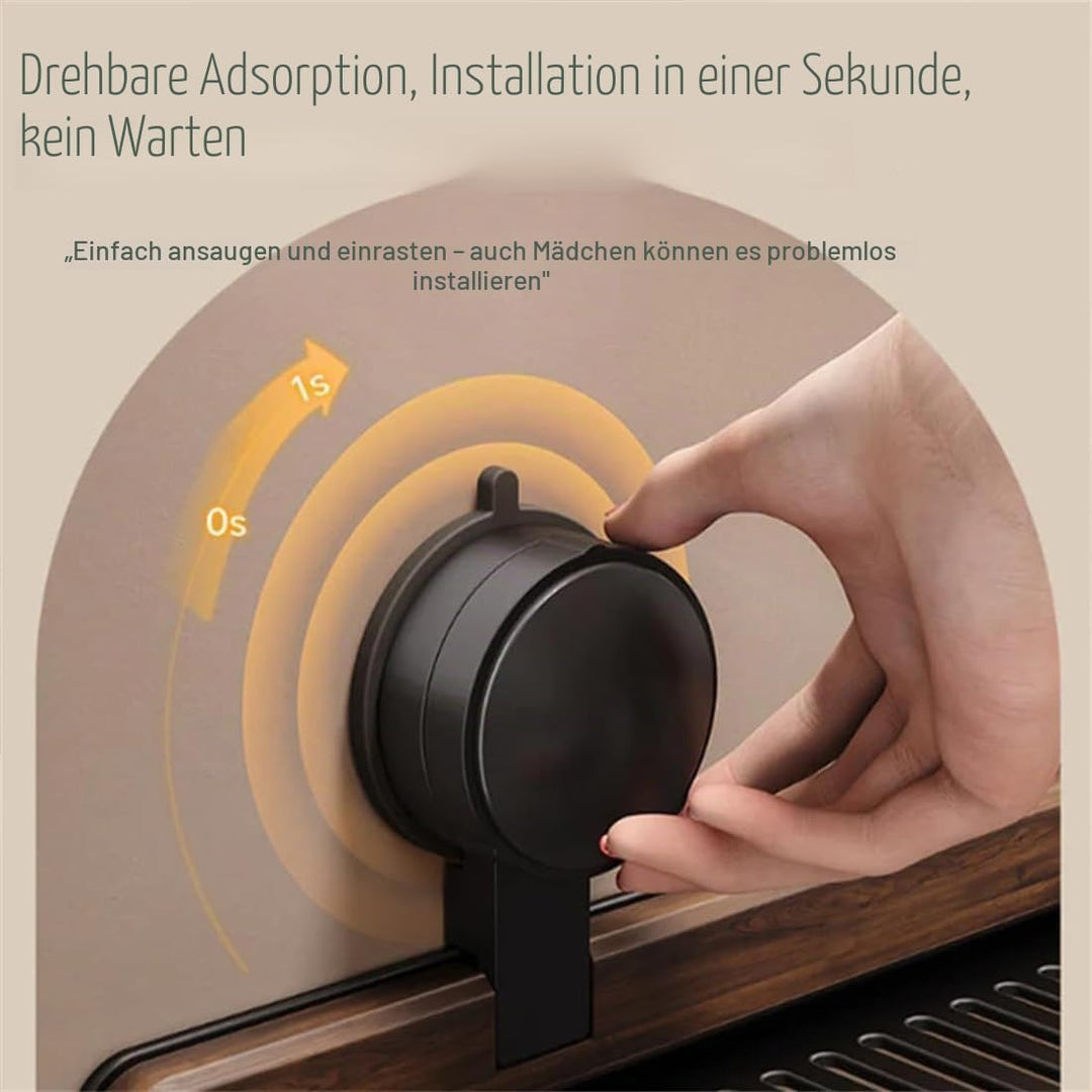 Walnussholz-Badezimmer-Küchen-Saugnapfhalter, abnehmbares Wandregal, bohrfreies Wandregal für Badezi
