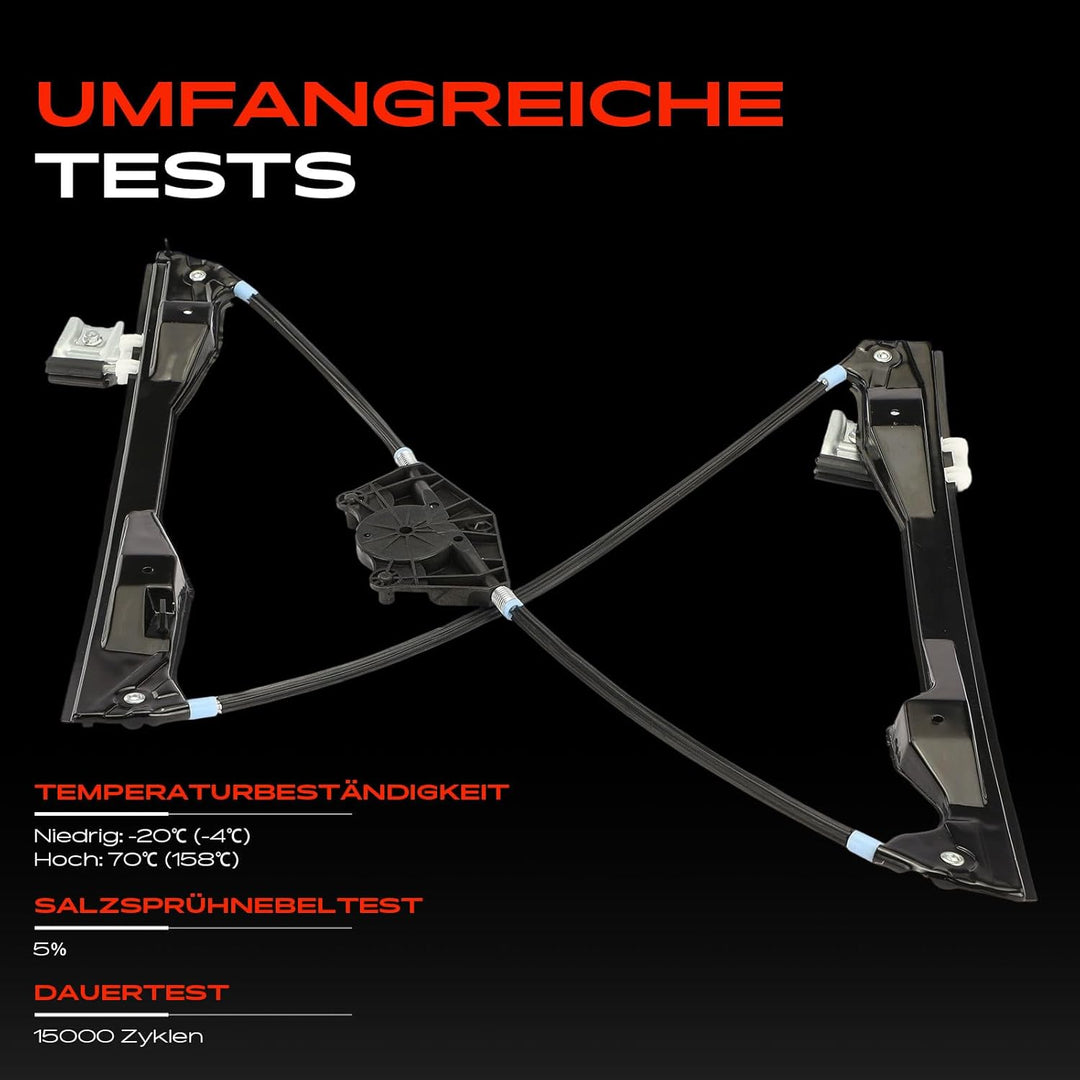 Frankberg Fensterheber elektrisch ohne Motor 4/5 Türer Vorne Links Kompatibel mit Fabia I 6Y2 6Y3 6Y
