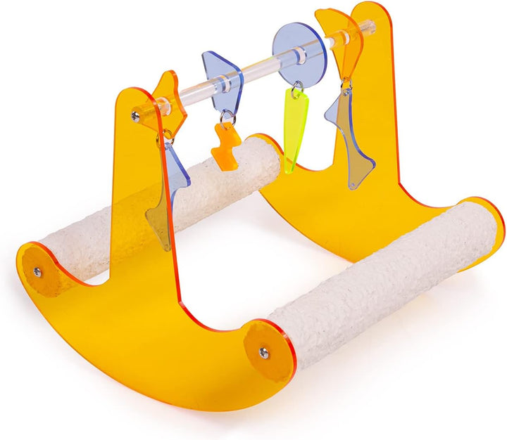 HappyBird | Rock'n Roll Wippe - X-Large | Acryl-Schaukel, therapeutische Sitzstangen, Spielspass für