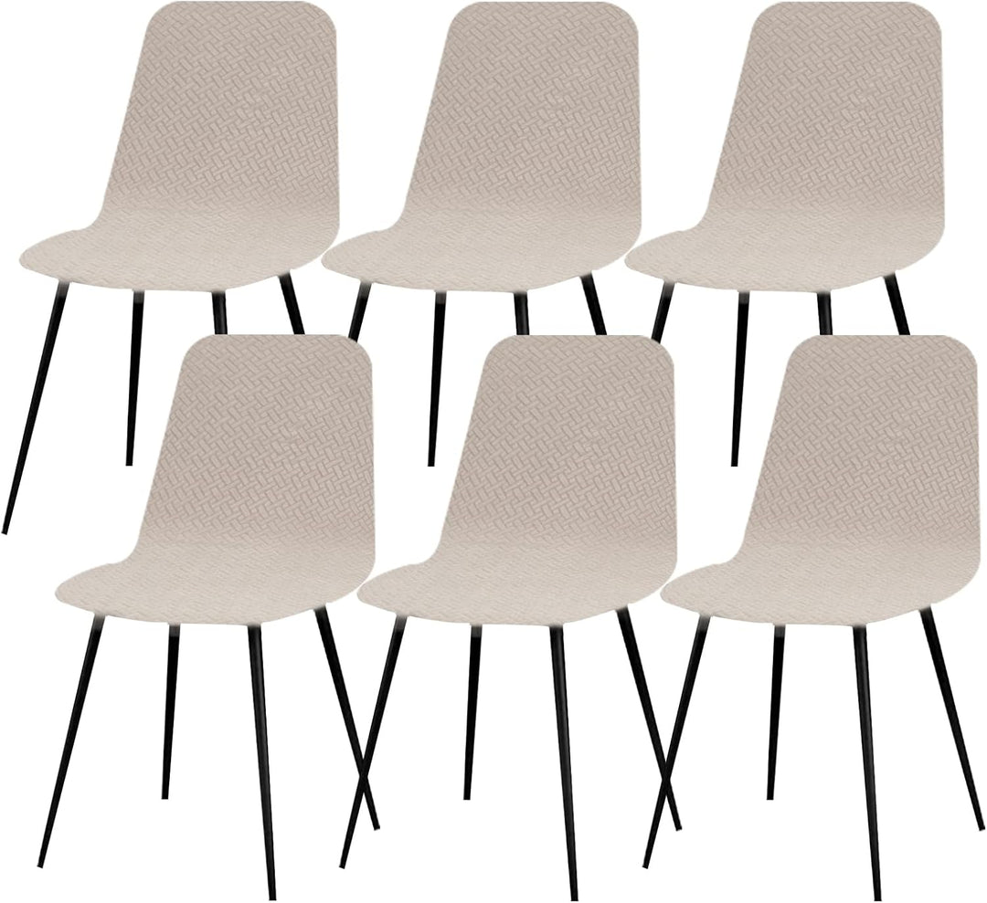 Lydevo Stuhlhussen 6er Esszimmer Strech Stuhlhussen für Esszimmerstühle Universal Waschbar Bezug Stu