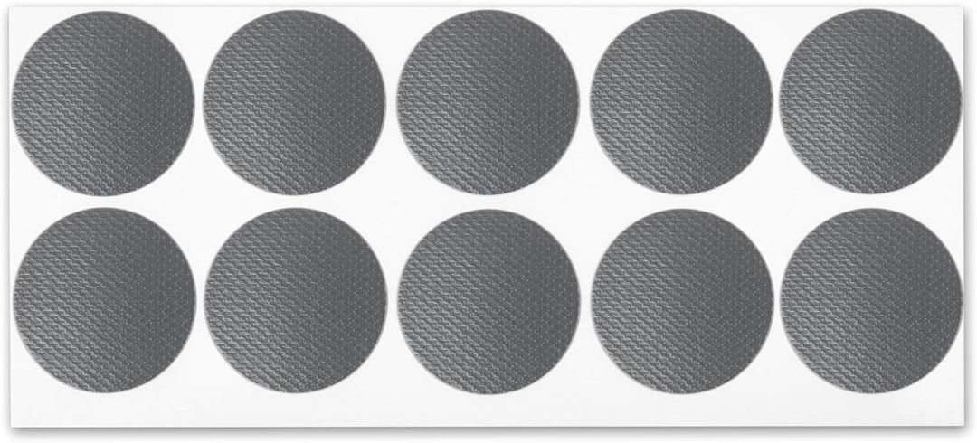 2500 Gewebeklebepunkte Klebepunkte 30 mm rund silber grau Gewebepunkte 135030