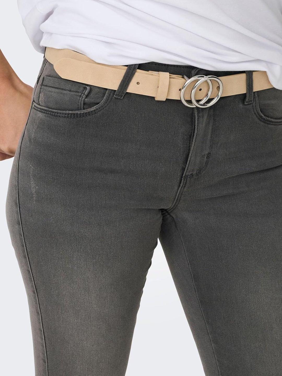 ONLY Female Skinny Jeans ONLROYAL Mittlere Taille Skinny Fit Jeans, XS / 34L Grau (Dark Grey Denim)