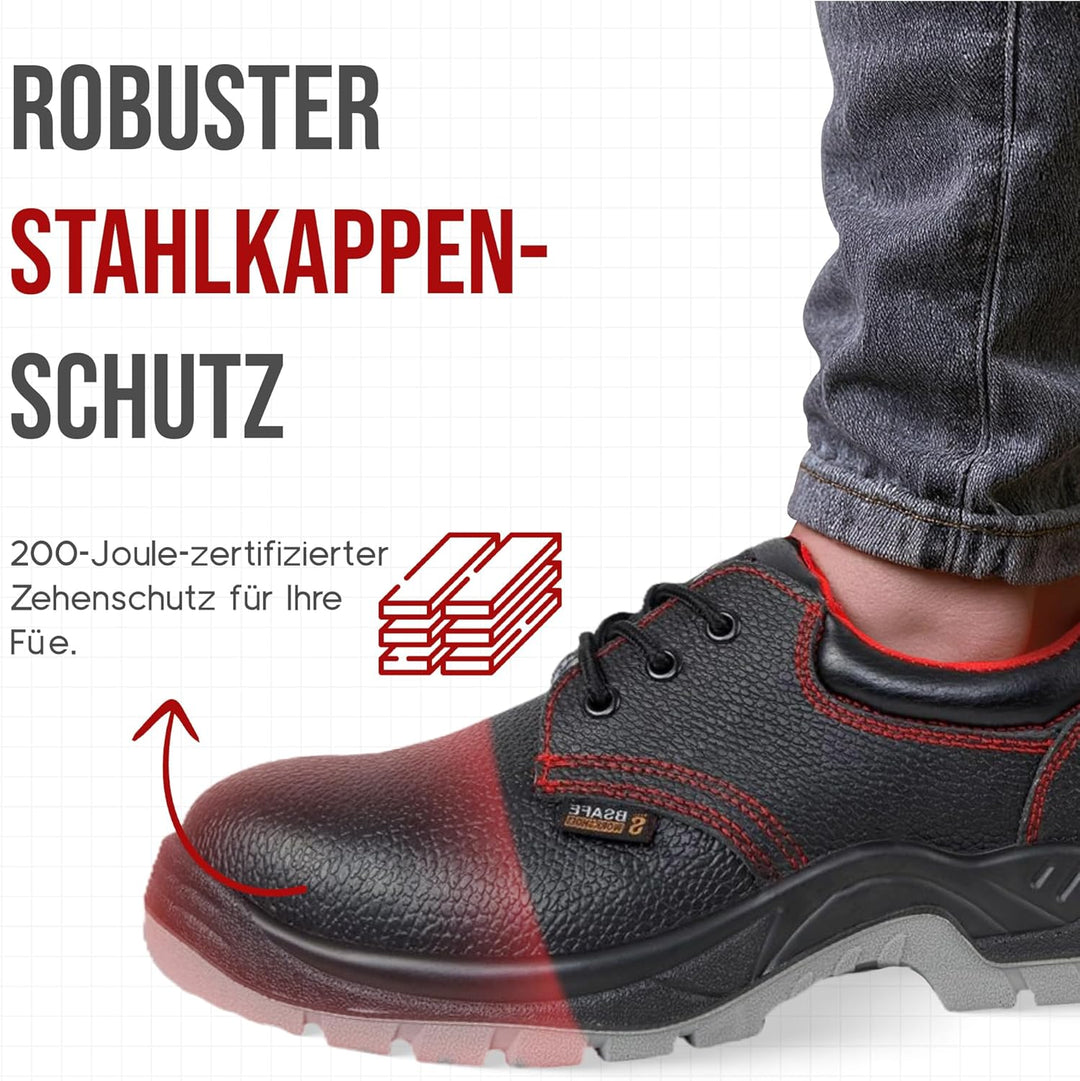 Arbeitsschuhe herren S1 , Schuhe, Leder Sicherheitsschuhe herren - Wasserdichte schuhe, mit Rutschfe