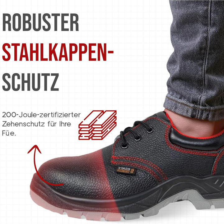 Arbeitsschuhe herren S1 , Schuhe, Leder Sicherheitsschuhe herren - Wasserdichte schuhe, mit Rutschfe