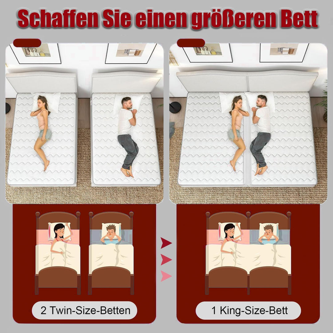 Matratzenhalter 10m Matratzenkeil Verbindet Zwei Matratzen Zu Einer Grossen LiegeFläche Doppelbettbr
