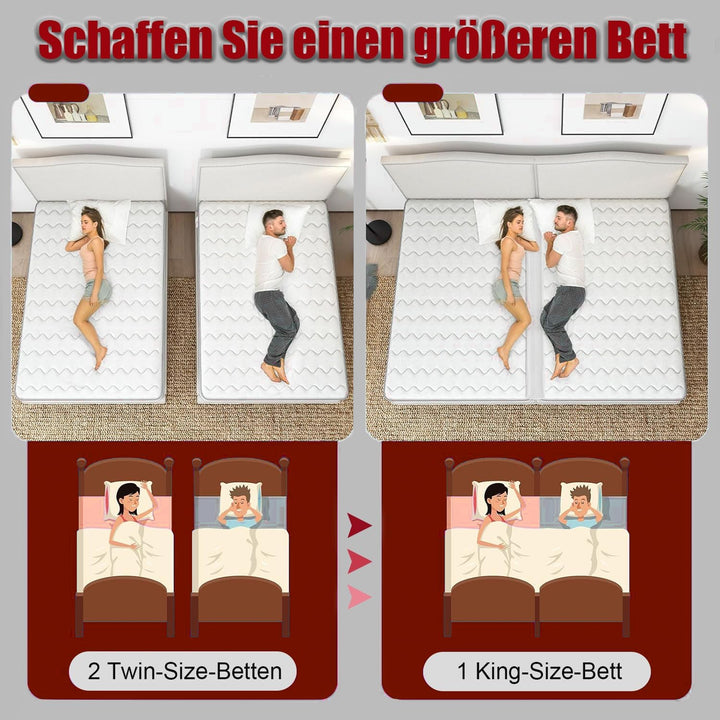 Matratzenhalter 10m Matratzenkeil Verbindet Zwei Matratzen Zu Einer Grossen LiegeFläche Doppelbettbr