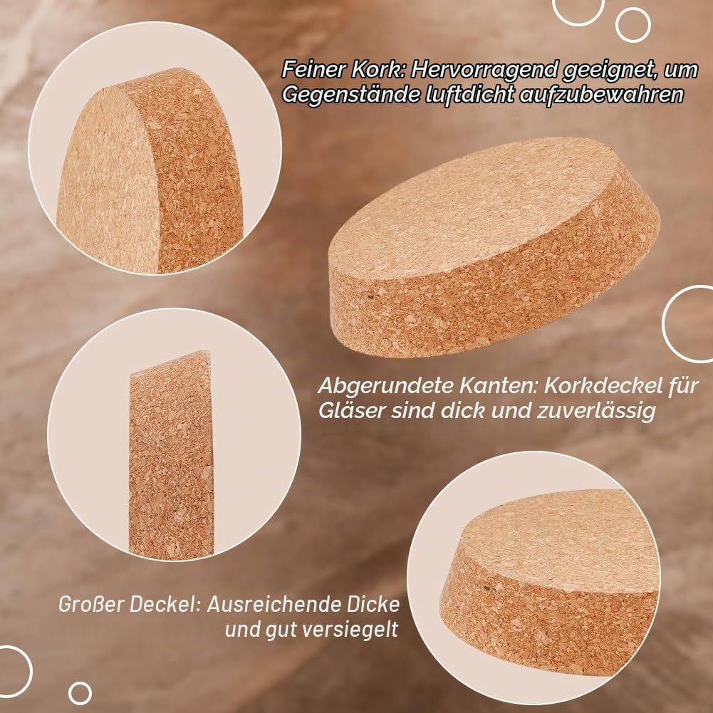 OLYCRAFT 2 Stück Grosser Korkstopfen Konischer Korkstopfen 13-15cm Konischer Korkstopfen Aus Holz Fü