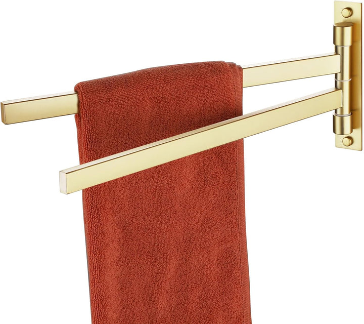 KOKOSIRI Handtuchstange Schwenkbarer Handtuchhalter Badezimmer Rack für Bad Küche Wandhalterung Hand