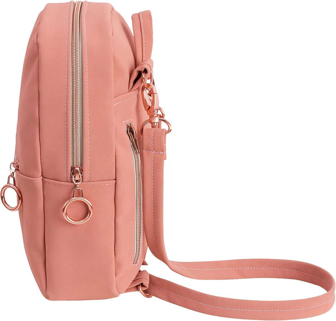 Manufaktur13 M13 Mini DayPack - Tagesrucksack, kleiner Rucksack, Vegan Kunstleder, Aussenfach mit Re