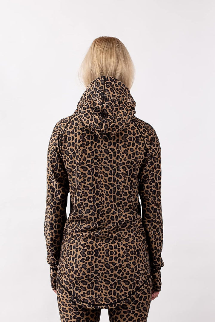 Eivy Icecold Hood Top 22 warme Ski-Thermounterwäsche Funktionstop Baselayer Yoga XL Leopard, XL Leop