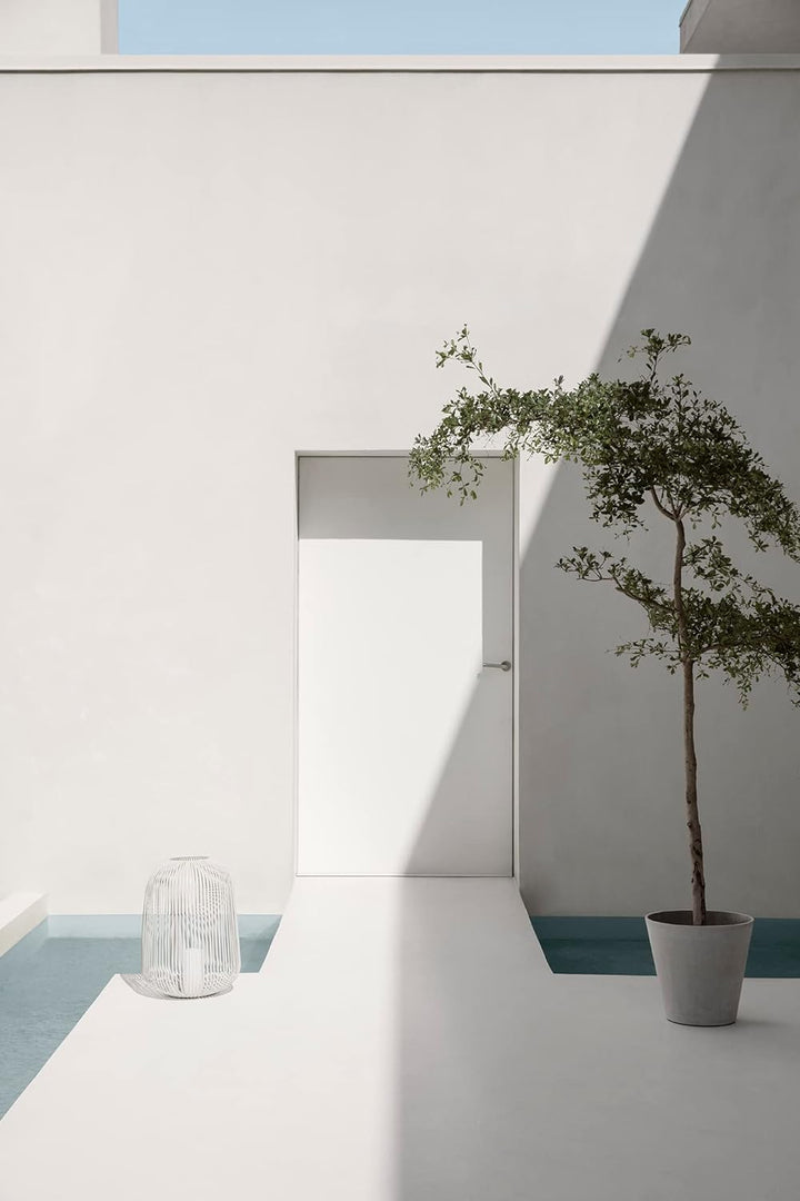 Blomus - Laterne - Windlicht - Steel Gray - Small - Masse (ØxH): 20,5 x 17 cm, Weiss S Steel Gray, S