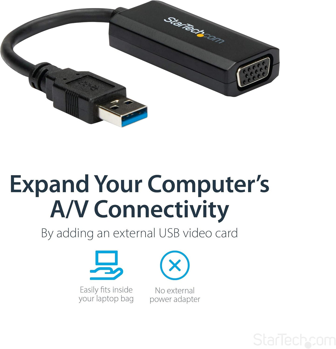 StarTech.com USB 3.0 auf VGA Adapter / Konverter mti on-board driver - 1920x1200 1080p | On-Board Dr