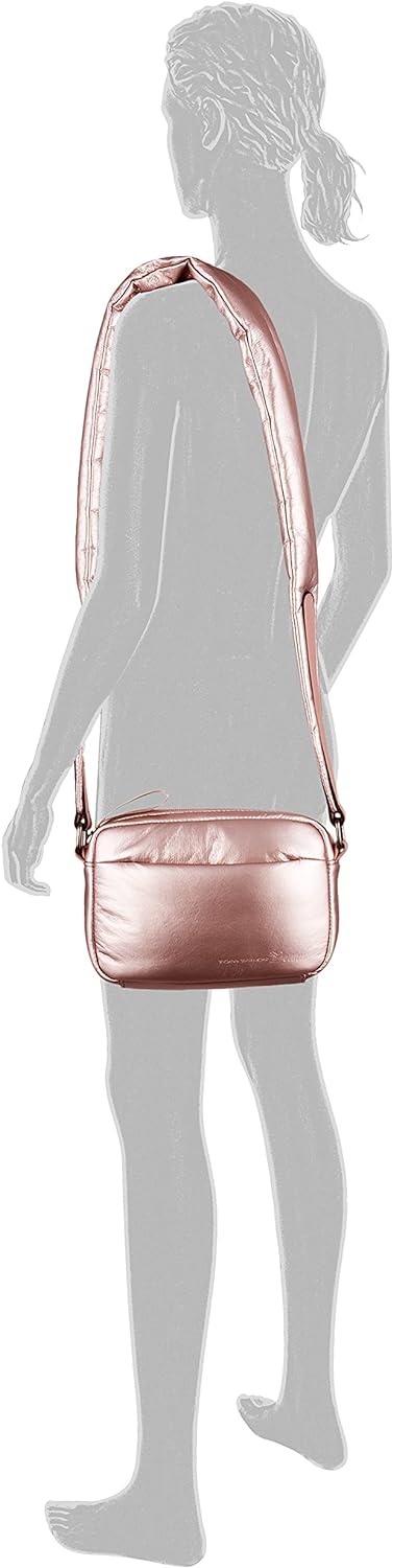 Denim TOM TAILOR ANABEL Damen Umhängetasche S, 20x6x14.5 Metallic Rose, Metallic Rose