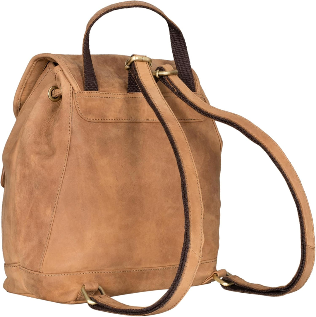 STILORD 'Allison' Rucksack Damen Modern Leder Vintage Daypack Klein Cityrucksack Rucksackhandtasche