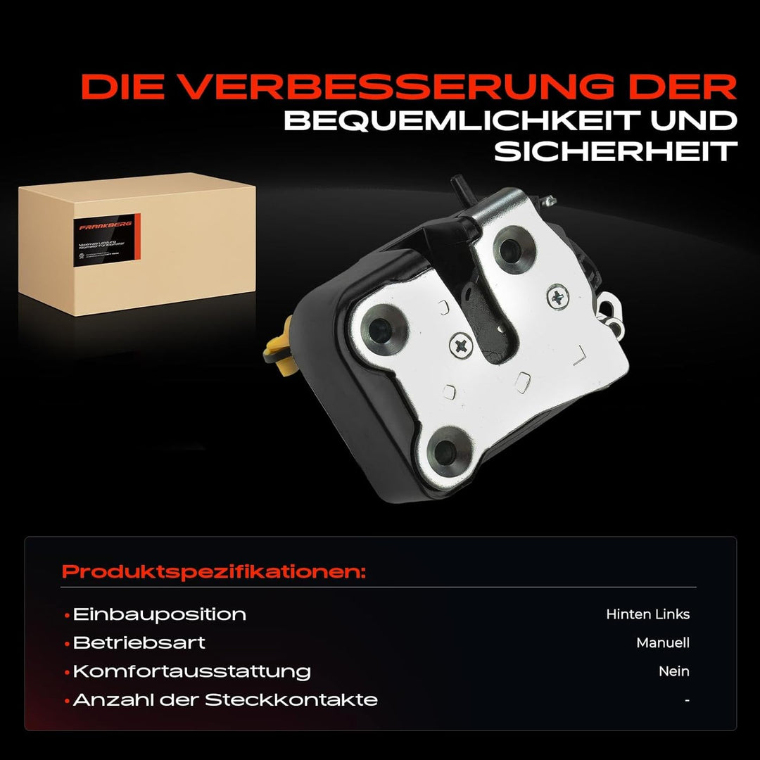 Frankberg 1x Türschloss Türschloss Stellmotor Hinten Links Kompatibel mit PT Cruiser PT Limousine 20