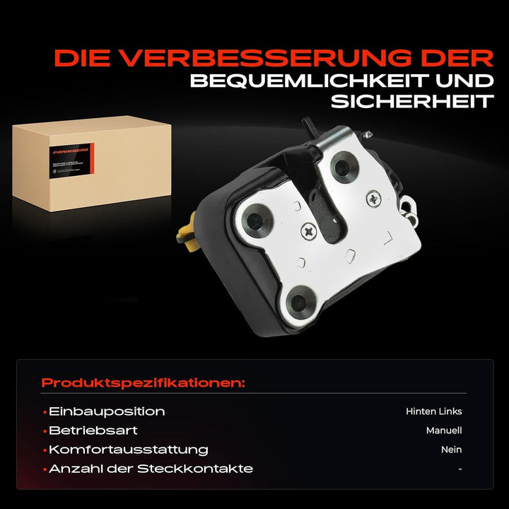 Frankberg 1x Türschloss Türschloss Stellmotor Hinten Links Kompatibel mit PT Cruiser PT Limousine 20