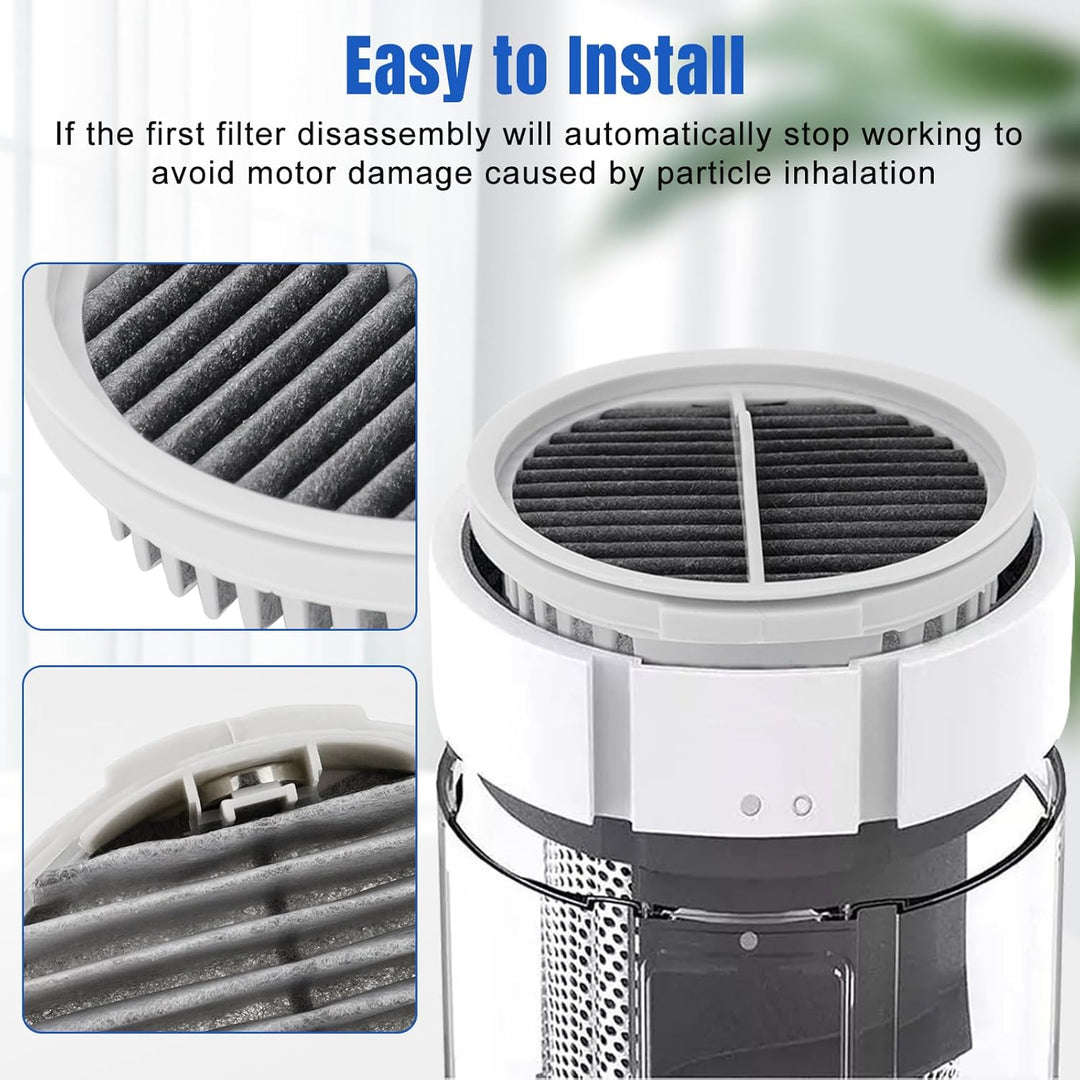 6er-Pack waschbare HEPA-Filter für Xiaomi Roidmi X20 / X30 / X30 / S2 / F8 Storm Pro kabelloser Stau