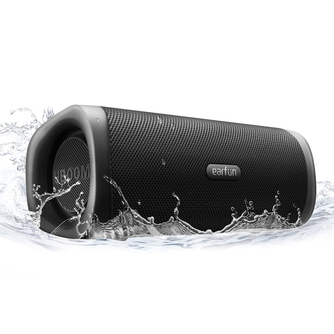 EarFun UBOOM L Bluetooth Lautsprecher, Kabelloser Lautsprecher 28W Stereo Sound, Satte Bässe mit 2 T