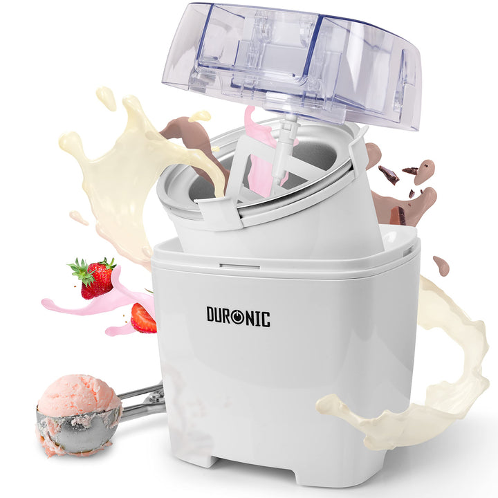 Duronic IM540 Eismaschine | Gefrierbehälter mit 1,5 L Fassungsvermögen | fertiges Dessert in 15-30 M