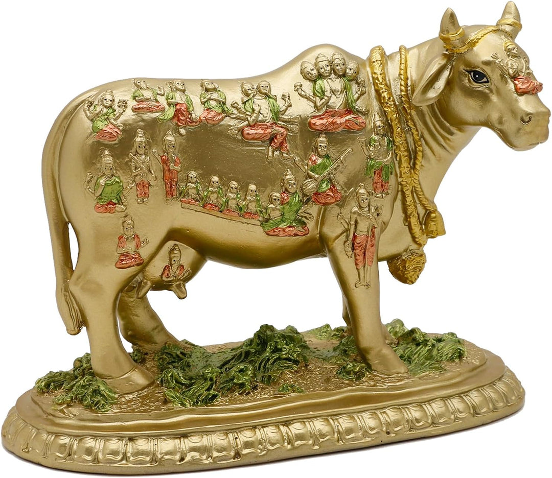 BangBangDa Hindu-Gott Nandi-Kuh-Statue – Hinduismus, Diwali, Geschenk, Dekoration, Skulptur – Indisc