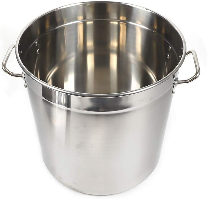 35L Suppentopf, Grosse Kapazität Gastronomie Kochtopf mit Metalldeckel Edelstahl Kochtöpfe für Gas,