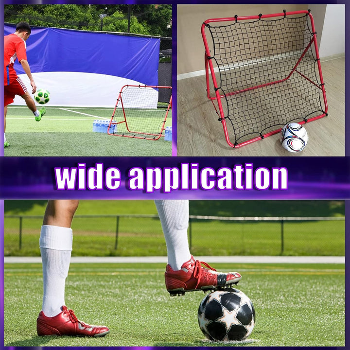Swpeet 1Pcs Red Soccer Rebounder Net, Perfect for Team or Solo Soccer Training