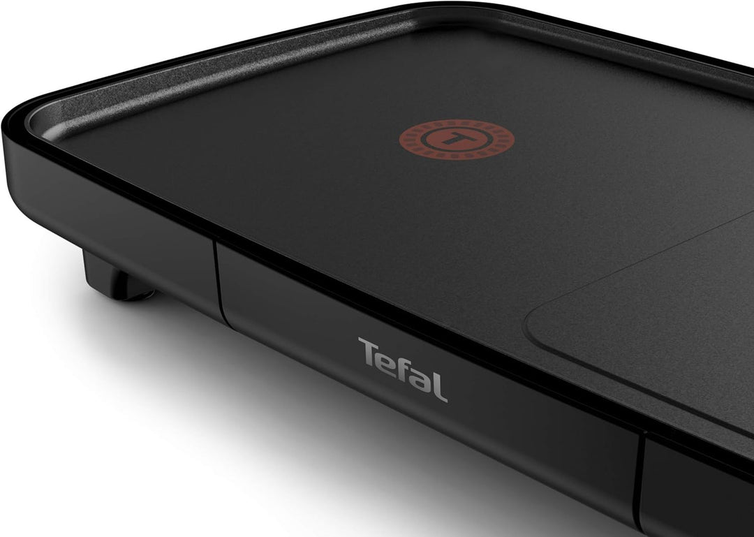 Tefal Plancha Booster Elektro-Plancha 2200 W, 2 Kochzonen, einstellbares Thermostat, grosse Kochfläc