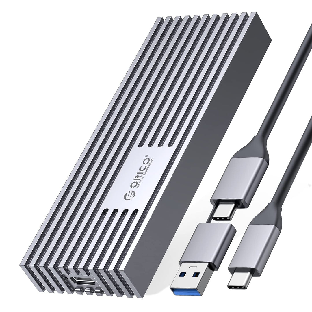 ORICO M.2 NVMe SSD Gehäuse auf 20Gbps USB3.2 Gen2x2 USB-C PCIe Adapter für NVMe M-Key/M+B Key SSD 22