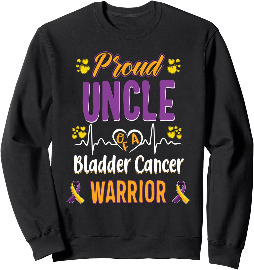 Stolz Onkel Blasenkrebs-Krieger Bewusstseinsband Sweatshirt