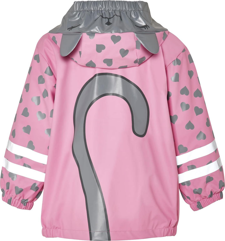Playshoes Unisex Kinder Regenjacke Wind-und wasserdicht Regenmantel Regenbekleidung 98 Katze, 98 Kat