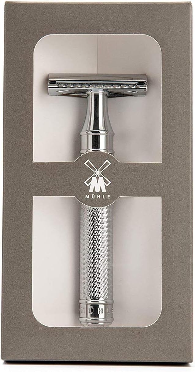 MÜHLE Traditional traditioneller Sicherheitsrasierer - Rasierhobel mit geschlossenem Kamm - Griff au