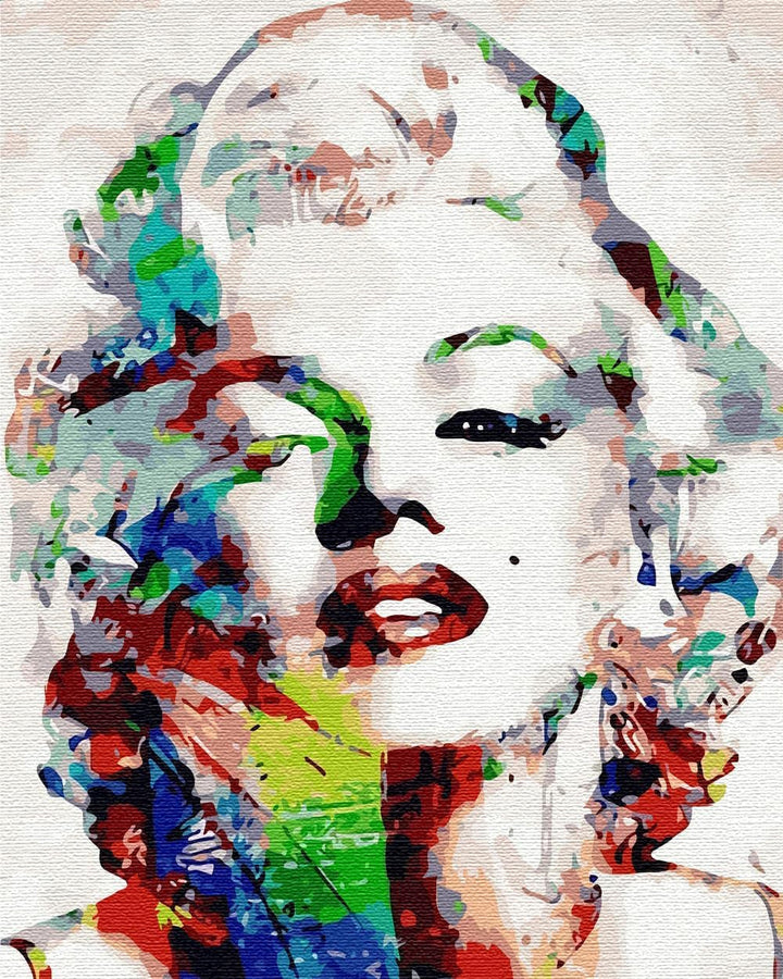 Artnapi Malen nach Zahlen Erwachsene mit Rahmen | DIY Handgemalt | Marilyn Monroe | Kit für Anfänger
