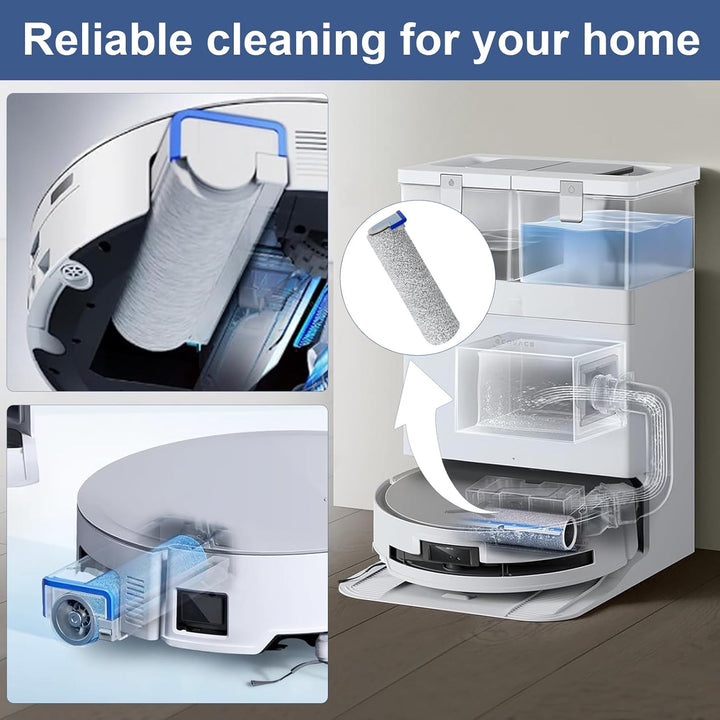 Bürstenrolle Ersatzteile für Ecovacs Deebot X8 Pro Omni / x8 Omni Roboter Staubsauger Zubehör, 2 Wis